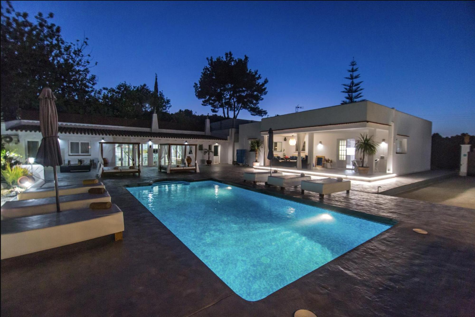 Villa In Ibiza Town With Private Pool, Sleeps 10 San Rafael De Sa Creu