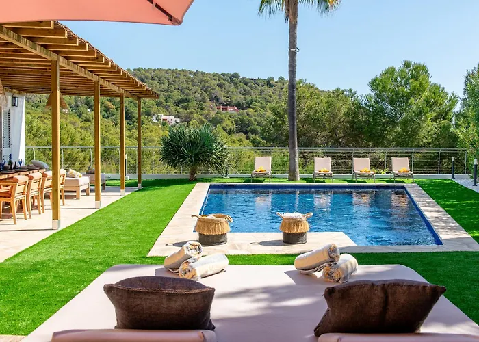 Cap Martinet Talamanca Vila Can Tashellu, Boutique 5 Bed - Sea And Forest View