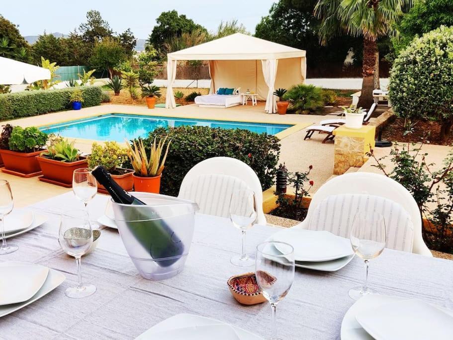 Pousada Bonita Casa Con Piscina Privada Y Amplio Jardin Sant Francesc de s'Estany
