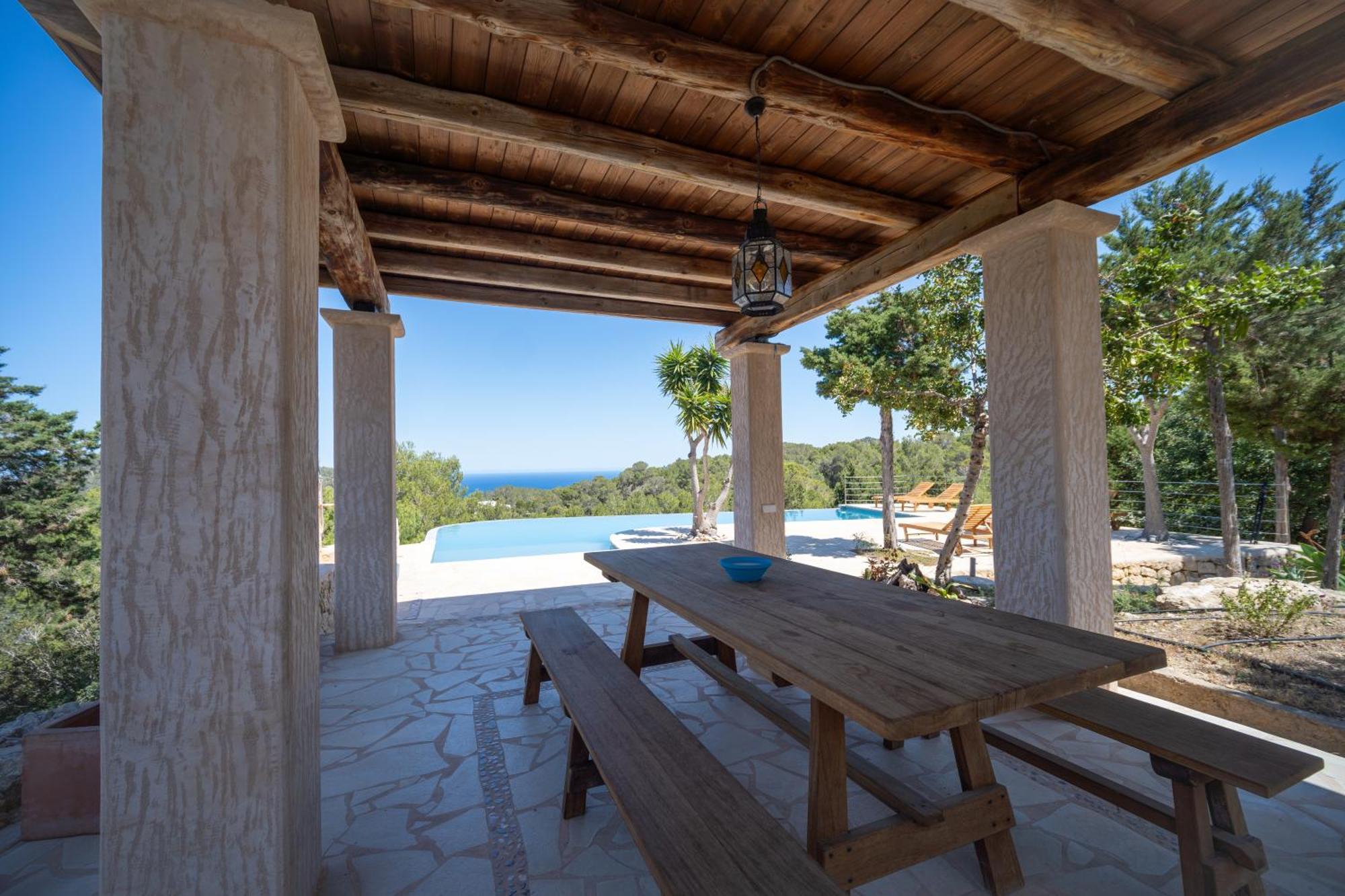 Pla Roig Con Vistas Al Mar Y La Puesta De Sol Villa