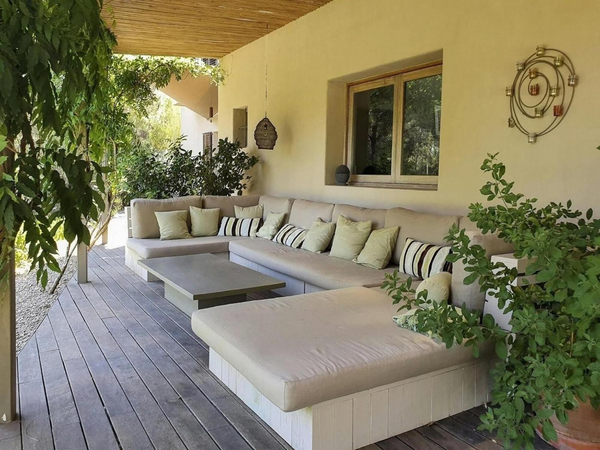 With Wooden-beamed Patio Villa *